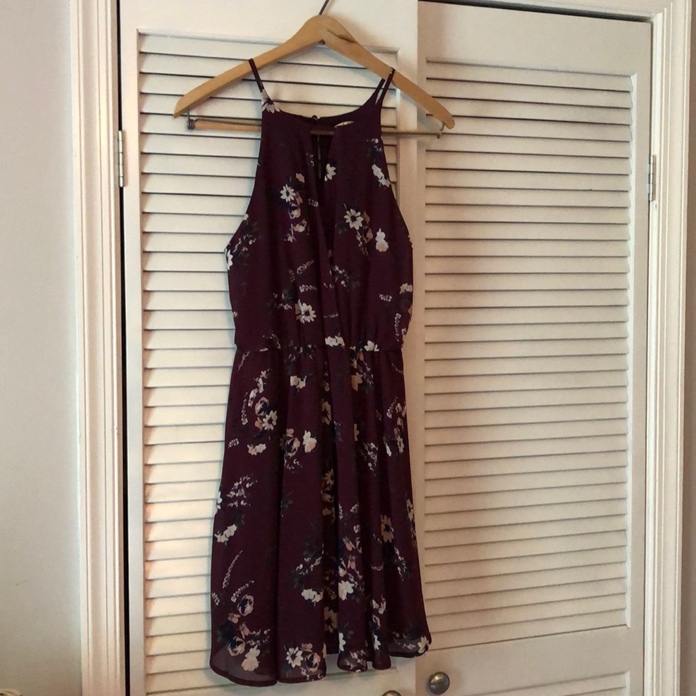 Francesca’s Purple Floral Dress